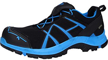 HAIX Herren Sicherheitsschuhe Black Eagle Safety 40 Low black/blue blau, UK 8.5 / EU 43