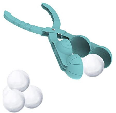 Vigcebit Schneeballhersteller, Doppelte Schneeballformen für den Außenbereich, Maker Toys Outdoor-Winterspielzeug für Kinder und Erwachsene, zufällig