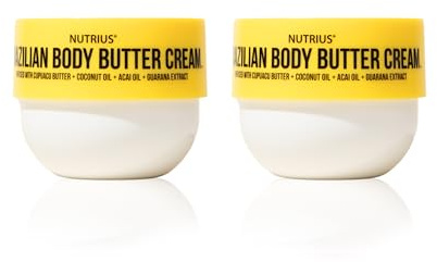 Nutrius | Brazilian Body Butter Cream 2-Pack | Smooth, Fast-Absorbing, Non-Greasy | Infused With Cupuacu Butter