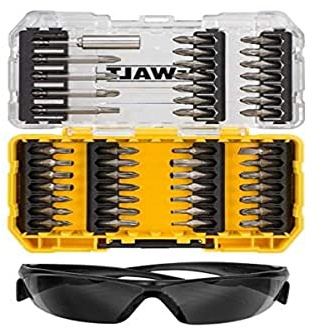 DEWALT Set di viti da 47 pezzi + occhiali di sicurezza