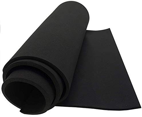 Dualplex Neoprene Sponge Foam Rubber Sheet Roll, 12x54 Inches x 1/8 Thick, Perfect Cosplay Padding, DIY Project Sheet - Easy Cut Non-Adhesive Multi-Function Soundproof Rubber Foam