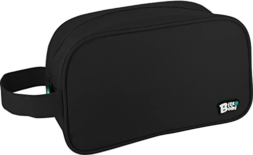 Grafoplás Bits & Bobs Trousse de Toilette carrée avec poignée latérale, 28x18x10cm, Noir, 28x18x10cm, Trousse carrée avec poignée sur Le côté