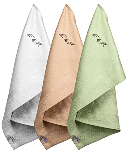 Paños de cocina - Trapos Cocina - set de 3 trapos microfibra (55cm x 36cm)