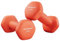 SONGMICS Hanteln, 2er Set, 2 x 1 kg, Hantelset, Kurzhanteln, Hexagon, Neopren-Beschichtung, Krafttraining, Workout, Fitnesstraining, für Zuhause, papayaorange SYL902O01
