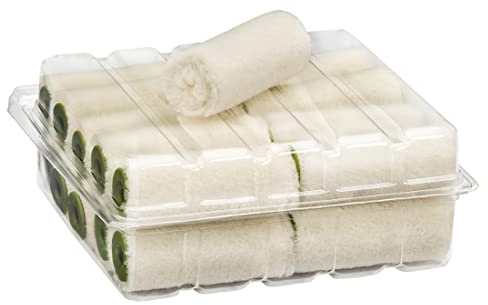 Colorus Lackierwalze Velours lösemittelbeständig 6 cm 4 mm Flor | 20er Pack Lackierrollen für deckende Lacke | Lackwalze für 2K Lacke | Heizkörperroller, Farbwalze Lack | Malerwerkzeug