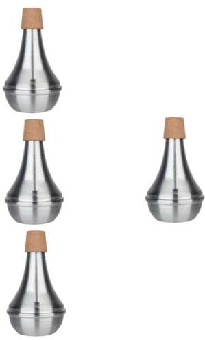 TOPPERFUN 4stücke Trompeten-dämpfer Kork Leichter Übungsdämpfer Für Trompete Effektive Lautstärkereduktion Für Ruhiges Üben Installieren Transportieren Für Musikinstrumente