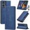 Jasonyu Coque pour Motorola Moto Edge 50 Fusion, Housse Etui en Cuir PU Portefeuille [Antichoc] [Magnétique] [Porte Cartes] [Stand Fonction] Flip Coque (Bleu)