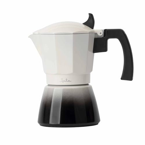 Jata Hogar HCAF2409 Cafetière italienne à induction. D aluminium, 9 tasses de capacité, convient pour induction, vitrocéramique et cuisines à gaz. Manche thermorésistant. Facile à nettoyer