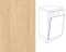 Premium-Ambiente FRT021 Unterschrank Front für Geschirrspüler EURODEKOR® (Breite 45cm-integriert, 21 Mandal Ahorn Natur)