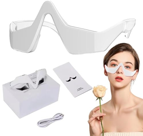 Botanique Paris Unteraugen-Gerät, Rotlichttherapie Augenmassagegerät, 3D-Augen-Schönheits-Brillen-Augenbeutelentferner, 2 Modi, Augenmassagegerät zur Reduzierung von Augenringen,