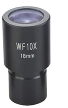 Mikroskoptillbehörssats biologiskt mikroskop-okular WF5x WF10X WF15x WF16x WF20X WF25X tillbehör vidvinkelobjektiv monocular okular mikroskopiska objektbärare (F10X med höger)