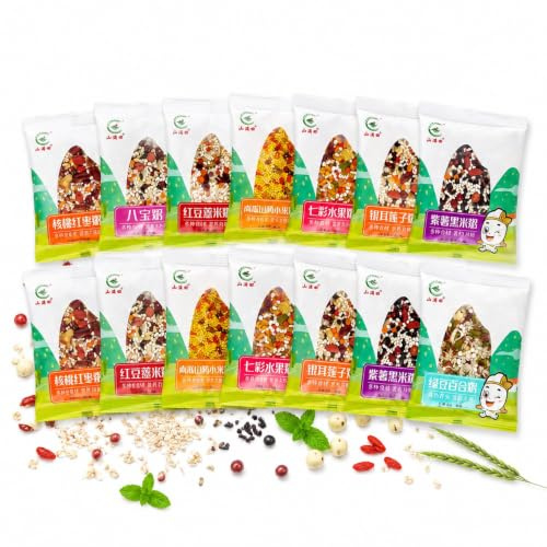 Coffret cadeau de bouillie de céréales assorties 1500 g 15 jours, mélange de congee naturel multi-types
