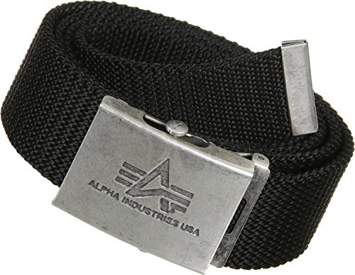 Alpha Industries Heavy Duty Belt 4 cm Unisex Gürtel Black