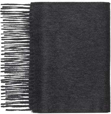 Sciarpa da donna in 100% puro cashmere grigio Charcoal