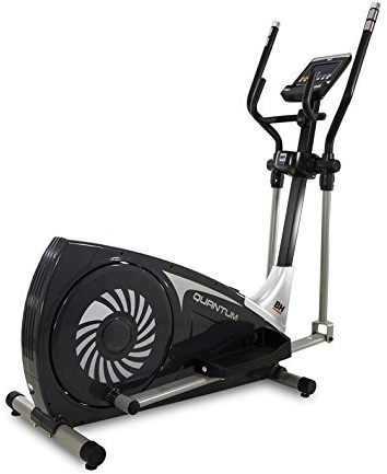 BH - Bicicletta Ellittica i.Quantum - 24 Livelli di Resistenza e Allenamenti Interattivi - Macchina Ellittica con Bluetooth 4.0, Monitor LCD e Profili Personalizzabili - Fino a 150 kg