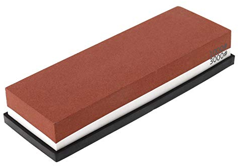 Pierre à Aiguiser Domestique Double Face en Corindon 1000/3000 avec Tapis Antidérapant