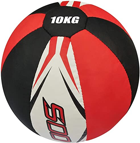 10kg Medicine ball Fitness Gym Exercise Workout Slam Weighted Leather Home Gym MMA Boxing Training