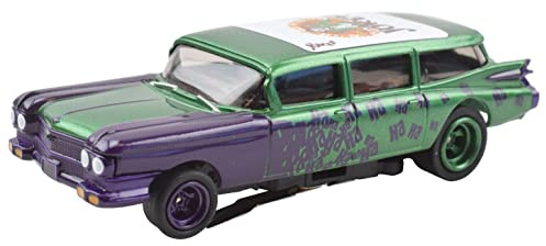 Auto World x Premium Hobbies 4Gear Batman The Joker 1959 Cadillac HO Scale Slot Car CP7944