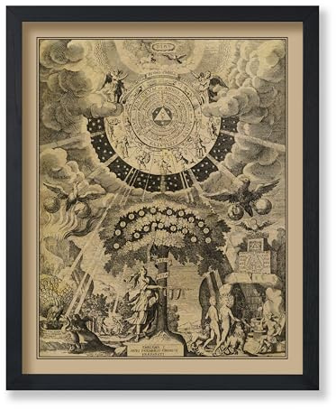 Poster Master Vintage The Alchemical Tree of Life Poster - Retro Print - Celestial Art - Mythology Art - Gift for Men & Women - Wall Decor for Living Room or Bedroom - 8x10 UNFRAMED Wall Art