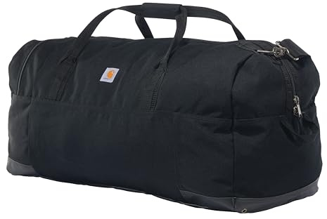 Carhartt Classic Duffels, Heavy-Duty Bag for Jobsite, Gym, & Travel, 55L, Black
