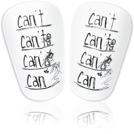 Mini Schienbeinschoner Fußball, 1 Paar Mini Beinschutz für Kinder & Jugendliche, Fußball-Schutzzubehör Anti-Kollisions Stoßfeste, Personalisierbar Can't Can Schienbeinschoner, Extra Klein