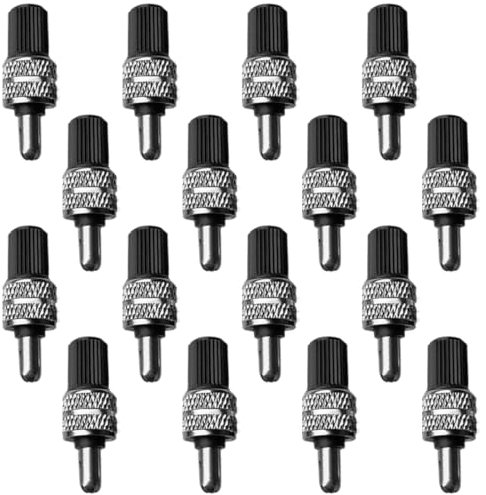 JEYORZY 16 pcs Fahrradventil Ersatz, Adapter Ventil, Fahrradventil Fahrrad Einsatz Fahrradventil Adapter, Fahrrad Ventil Adapter, Adapter Radventil Deutscher, Ventil-Kappen, für Bike Valve