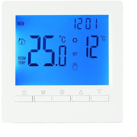 Todikaper Termostato digitale LCD Regolatore di temperatura ambiente per riscaldamento domestico sistema caldaia con funzione antigelo