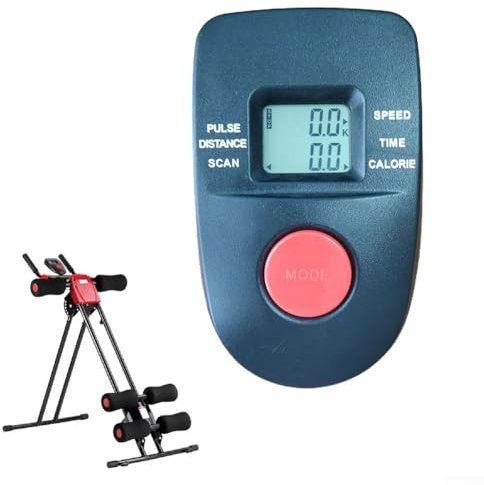 Besttoolifes Speedometer Display For Exercise Bike Walking Machine Magnetic Control Car Fan Bike Waist Trainer - Distance Speed Calories Monitor Black