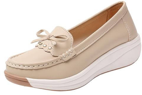 Scarpe Donna Primavera 2025 Comode Mocassini Leggero Morbidi Scarpe da Lavoro Estivi Antiscivolo Offerta Loafers Senza Lacci Scarpe Mary Jane Eleganti Ballerine Scarpe da Ufficio Scarpe da Passeggio