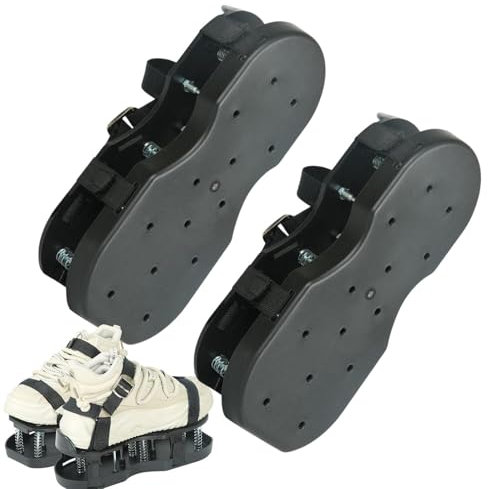 Shenrongtong Grasserator, zapatos de aireación para césped | Zapatos de aire acondicionado de fondo enrollado - Herramienta de aire de aire de servicio pesado, suministros de atención de jardinería