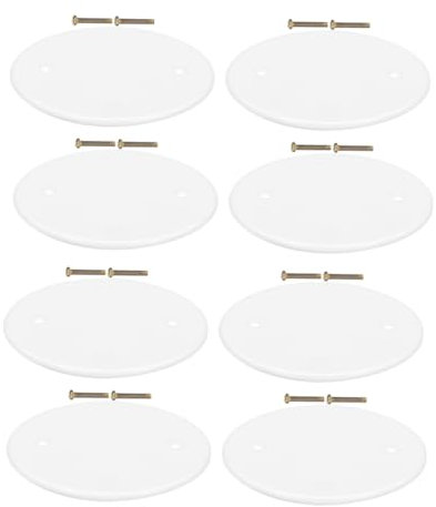 LALAFINA 8pièces Cache Plafonier Rond Avec Vis Pour Plaque De Protection Électrique De Plafond Lot Pour Décorer Les Câblage Luminaire