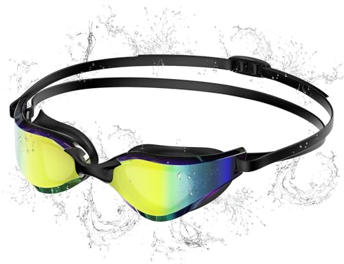 Seaflar Occhialini Nuoto Polarizzati Anti-Appannamento Protezione UV400, Cinturino Regolabile in Silicone - Professionale per Adulti & Adolescenti, Sport Acquatici Uomini Donne