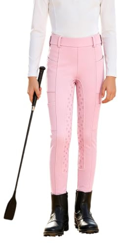 Miaeowve Flickor ridbyxor leggings barn lång hästträning tights avslappnad trailridning träning träning ridunderdelar