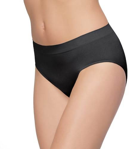Wacoal Women's B-Smooth Brief Panty, Black, Medium