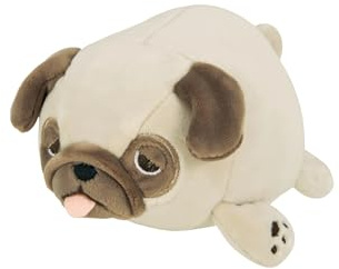 NEMU NEMU Petite Peluche Bulldog - Doudou Chien Hana le Bulldog - Coussin Oreiller à câliner - Ultra doux - Taille S - 11 cm - Peluche Kawaii