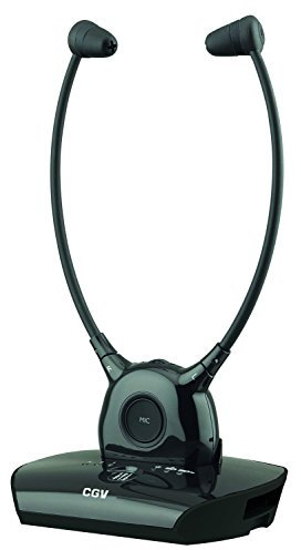 CGV HEL DOLFIN Premium Casque TV/HiFi sans Fil Noir 20830