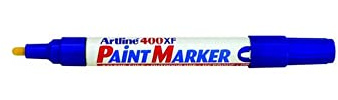 Artline 2.3mm 400XF BLUE Indelible Paint Marker Pen UV Resistant Waterproof Ink (3 x Markers)
