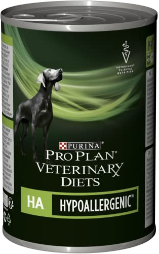 Purina Veterinary Hypoallergenic Mousse | 12 x 400 g | Diät-Alleinfuttermittel für ausgewachsene Hunde | Mit hydrolysiertem Protein | Zur Unterstützung der Hautbarriere
