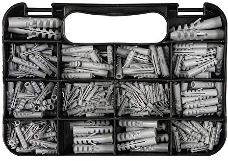 YATO Universal Expansion Dowels - Multisuperificie|Heavy duty, effective and durable material | 4 x 20 mm, 5 x 25 mm, 6 x 30 mm, 7 x 35 mm, 8 x 40 mm. , 0.3 94 x 45 mm, 12 x 60 mm.