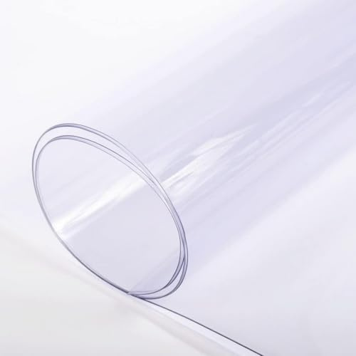 Farm Plastic Supply - Clear Vinyl Sheeting - 15 Mil - Clear Vinyl Roll, Vinyl Plastic Sheeting, Sheet for Storm Windows, Tablecloth Protector (4' x 5')