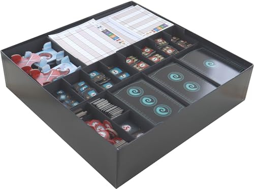 Feldherr Organizer kompatibel mit 7 Wonders (Zweite Edition): Grundspiel + 4 Erweiterungen - Grundspielbox - Praktische Sortierhilfe für Dein Spielmaterial