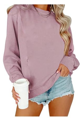 AEARGIV Women Causal Maternity Nursing Sweatshirt Comfort Friendly Zip Breastfeeding Pullover Tops Mama's Boobery Sweater(XL, Pink 1)