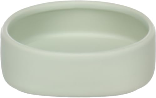 Flamingo Gamelle pour la Nourriture et l'eau Zara Vert 200ml – en Céramique Émaillée – pour Cochon d’Inde et Petits Rongeurs – Design Élégant et Minimaliste – Facile à Nettoyer et Stable