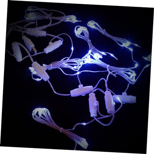 Mikikit 1Set RGB Color Outdoor Umbrella String Lights LED Cordless Parasol Lights for Garden Patio Backyard and Festivals No Battery Needed