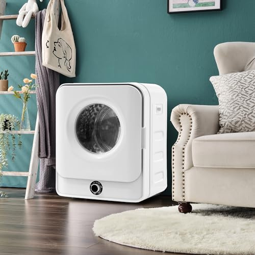 Ablufttrockner, 3 kg Kapazität (max. 4,5 kg), 830 W, 5 Programme, Überhitzungsschutz, Wandmontage, Energiesparend, Elektrischer Wäschetrockner für Kleine Haushalte