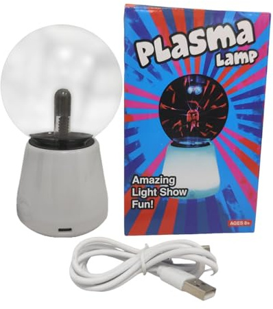 Luz de plasma – Luz nocturna mágica ABS | Lámpara ambiental LED de 7 colores sensible al tacto alimentada por USB | Crea un ambiente visual cautivador y una elegante decoración de habitación