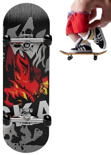Generisch Fingerboard Ahornholz - Griffbrett-Skateboard, Legierungslager Kugellagerräder -Modell, Kinder Mini Finger Skateboard Neuartiges Spielzeug, Tragbares Mini-Design
