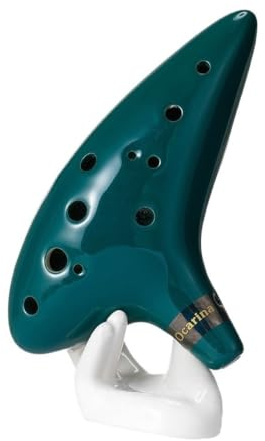 Ocarina Alt C keramik 12-håls ocarina keramik-alt-C-kärlflöjt-blåsmusikinstrument med enkelt notrep för nybörjare för nybörjare vuxna