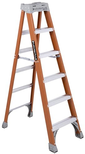Louisville Ladder 6-Foot Fiberglass Step Ladder, 300-Pound Load Capacity, Type IA, FS1506