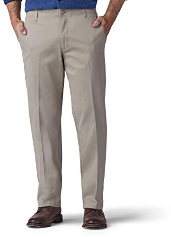 Lee - Pantalones Extreme Comfort de corte recto para hombre, color caqui Gris Guijarro 32W/32L